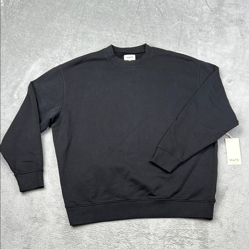 MATE the Label Black Crewneck Sweatshirt